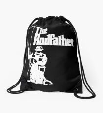 The Rodfather Fishing T Shirt Drawstring Bag