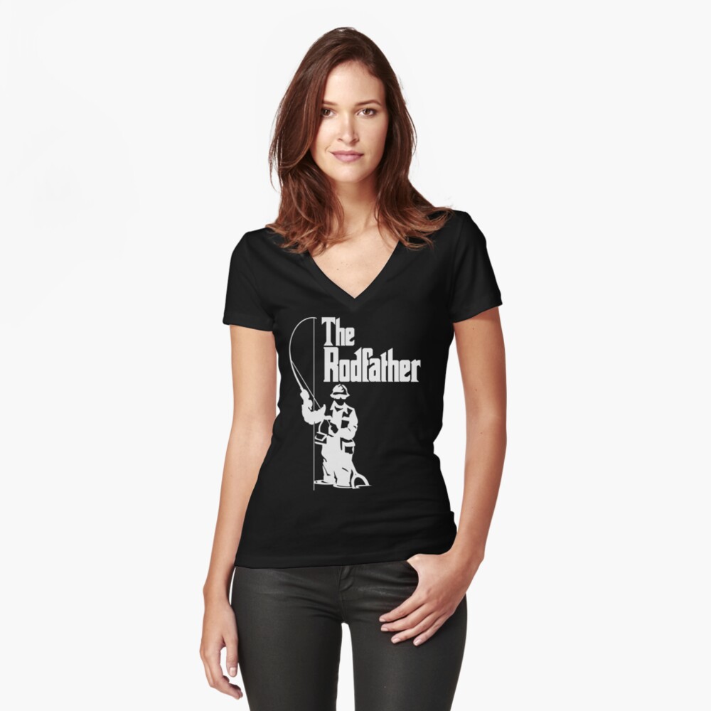 Item preview, Fitted V-Neck T-Shirt designed and sold by bitsnbobs.