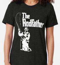 The Rodfather Fishing T Shirt Tri-blend T-Shirt