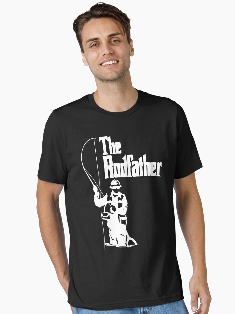 Thumbnail 2 of 7, Essential T-Shirt, The Rodfather Fishing T Shirt designed and sold by bitsnbobs.