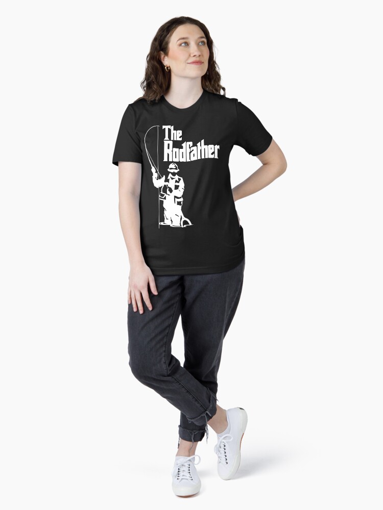Thumbnail 4 of 7, Essential T-Shirt, The Rodfather Fishing T Shirt designed and sold by bitsnbobs.