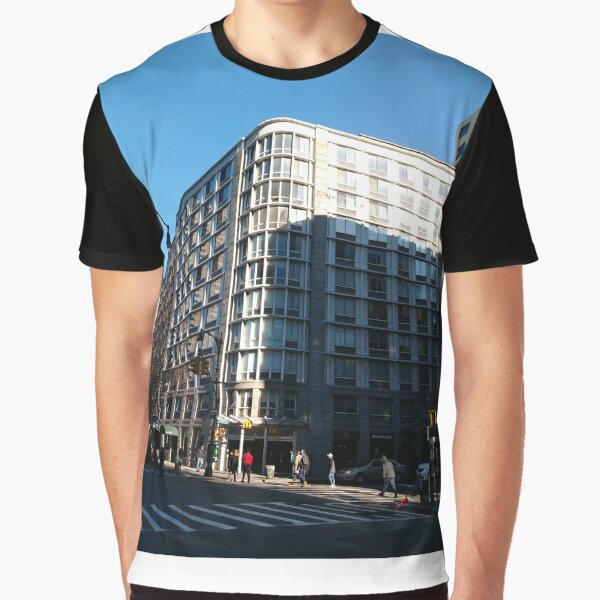 #city #architecture #business #office #modern #facade #window #apartment #street #sky #reflection #skyscraper #outdoors #horizontal #colorimage #builtstructure #glassmaterial #nopeople #day Graphic T-Shirt