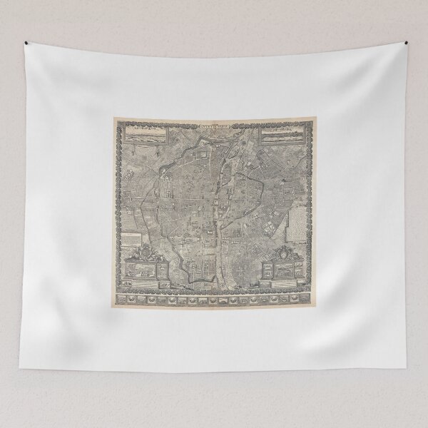 Item preview, Gomboust Map of Paris (1652) designed and sold by ArtHistorical.