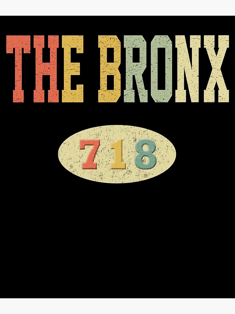 the-bronx-718-area-code-poster-by-sillerioustees-redbubble