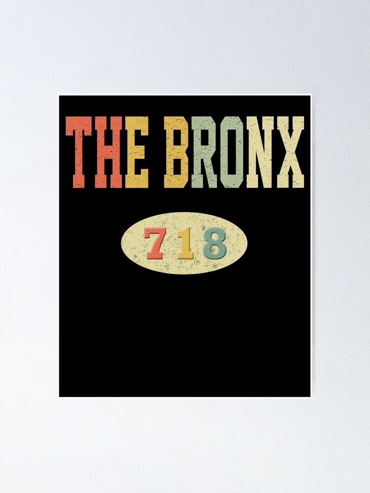 the-bronx-718-area-code-poster-by-sillerioustees-redbubble