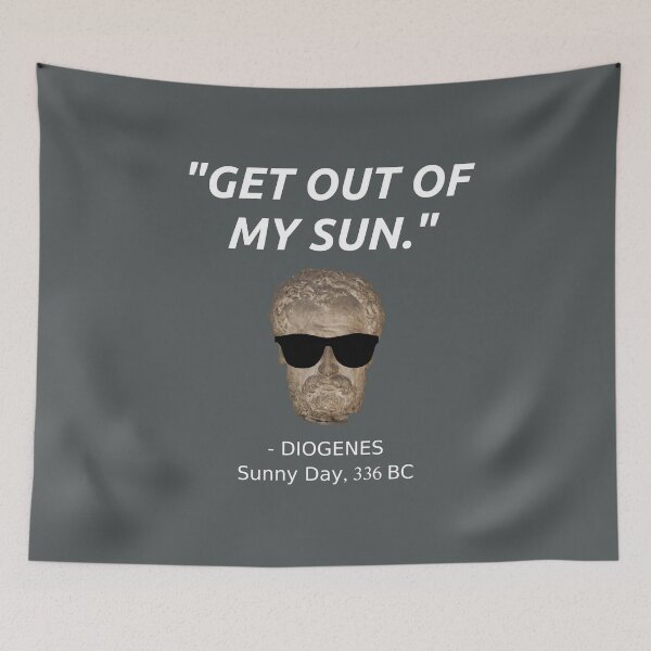 Item preview, Funny Diogenes Quote T-Shirt Philosophy History Student Sun  designed and sold by Creekman Designs.