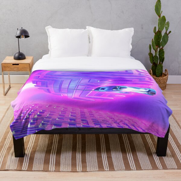 A Mazed Escape by Spaced Painter Throw Blanket