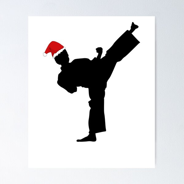 Karate Christmas Martial Arts Judo Poster for Sale by playloud