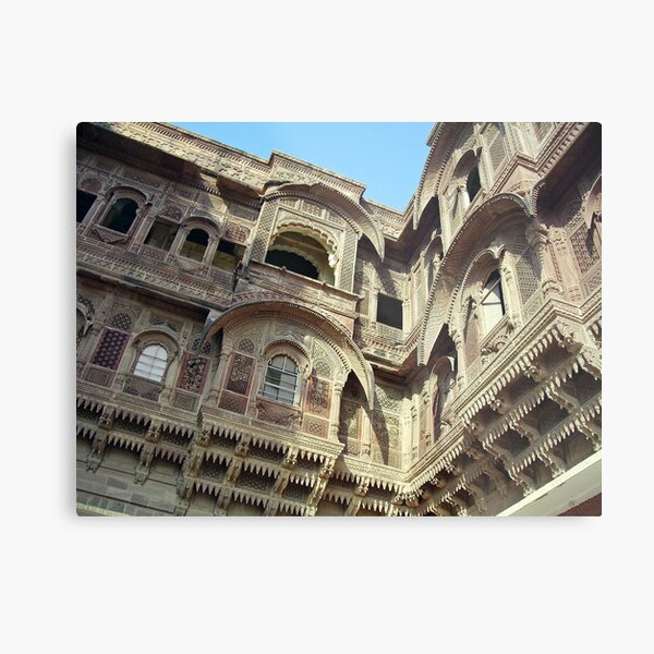 Jarokha,Udaipur palace Metal Print