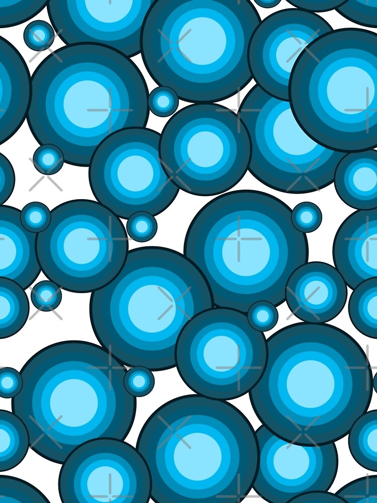 Blaue 70er Jahre Kreise by pASob-dESIGN