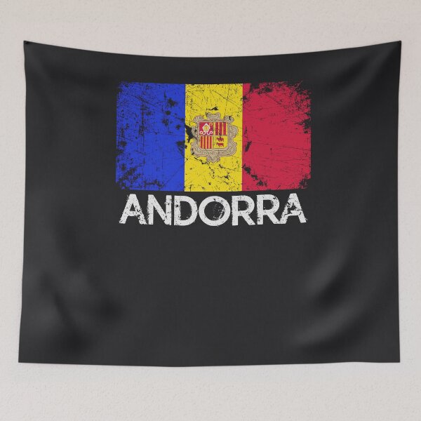 Item preview, Andorran Flag Design | Vintage Made In Andorra Gift designed and sold by melsens.