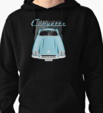 Corvette C1 1958 to 1960 - Blue Pullover Hoodie