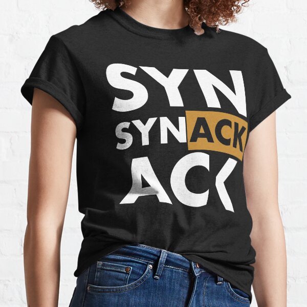 Item preview, SYN ACK Gold White TCP Connection Establishment Great Gift Idea for System Administrators designed and sold by SphereZones.