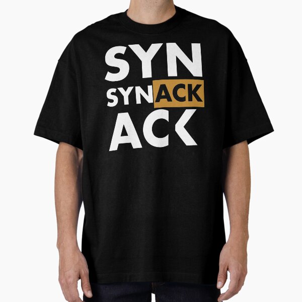 Item preview, SYN ACK Gold White TCP Connection Establishment Great Gift Idea for System Administrators designed and sold by SphereZones.
