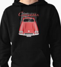 Corvette C1 1958 to 1960 - Red Pullover Hoodie