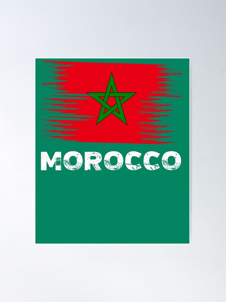 Morocco Poster Decoration Art Poster Football Norway