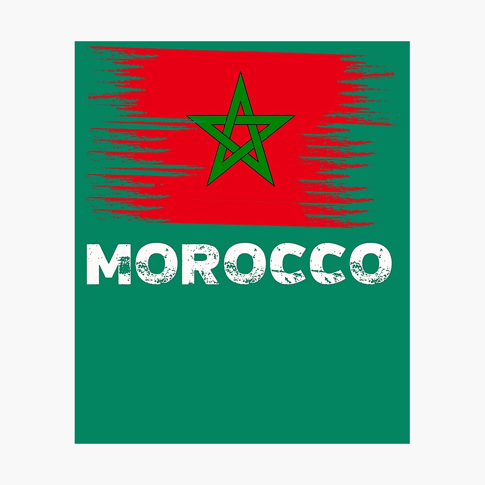 Morocco Poster Decoration Art Poster Football Norway