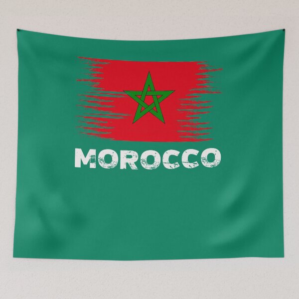 Item preview, Morocco - Moroccan Flag Art | Sports Soccer Football Gift designed and sold by melsens.