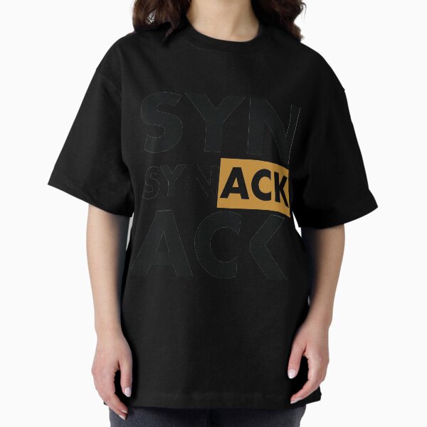 Item preview, SYN ACK Gold Black TCP Connection Establishment Gift Idea for System Administrators designed and sold by SphereZones.