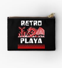Pixel Art 8-Bit Videogame Gamer Vintage Retro Gift Studio Pouch
