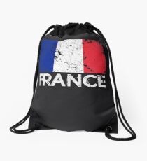 French Flag Design | Vintage Made In France Gift Drawstring Bag