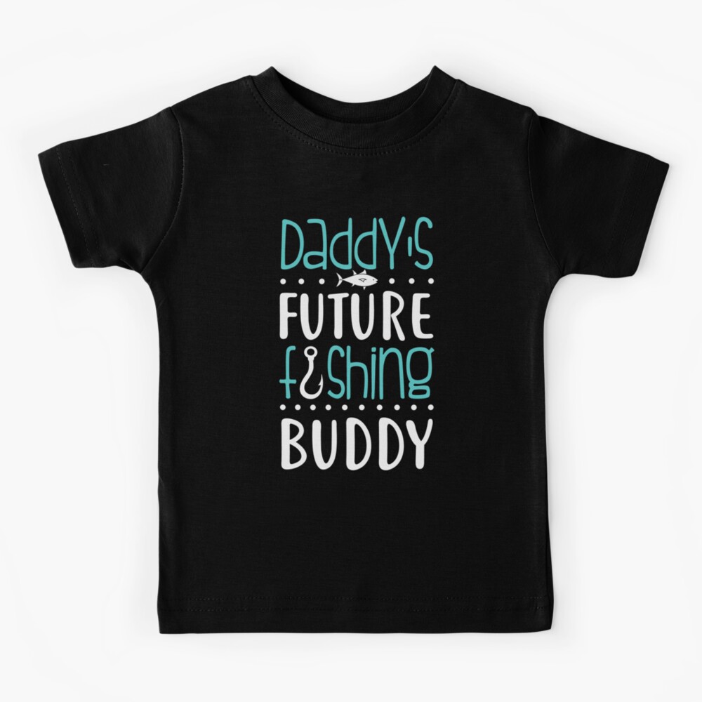 Df Baby T-Shirt Rundum-Aufdruck " Ich Daddy's Kleiner Angeln Buddy " Fish Dad 