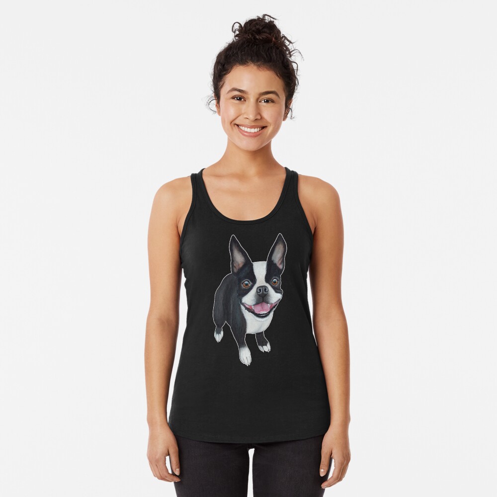 Boston Terrier Racerback Tank Top