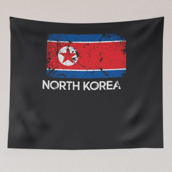 Item preview, North Korean Flag Design | Vintage Made In North Korea Gift designed and sold by melsens.