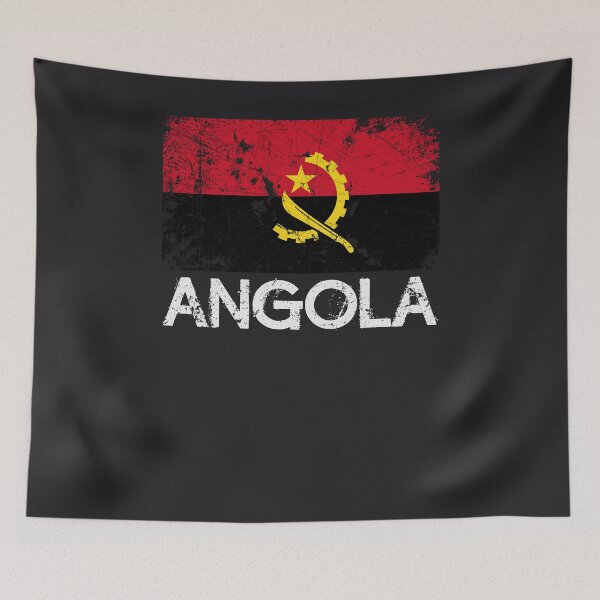 Item preview, Angolan Flag Design | Vintage Made In Angola Gift designed and sold by melsens.