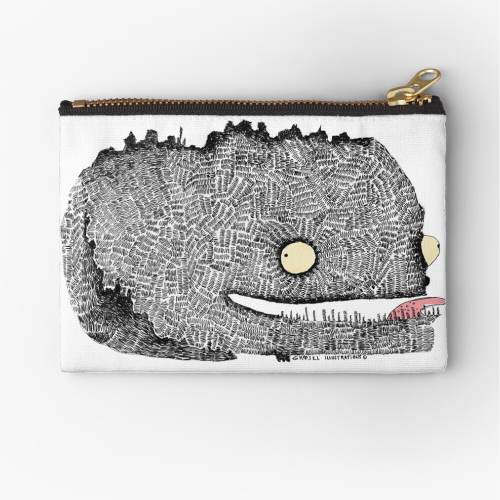 Scribbly Monster Zipper Pouch