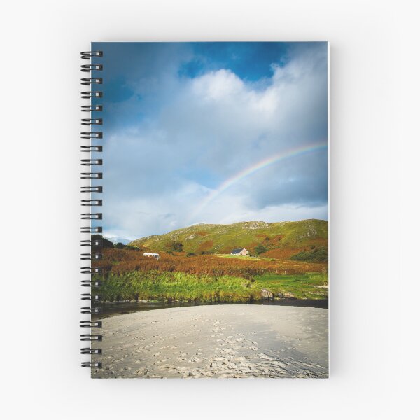 Item preview, Rainbow Over Sand and Rural Scene near Arisaig and Morar Beaches, Scotland designed and sold by marthadoom.