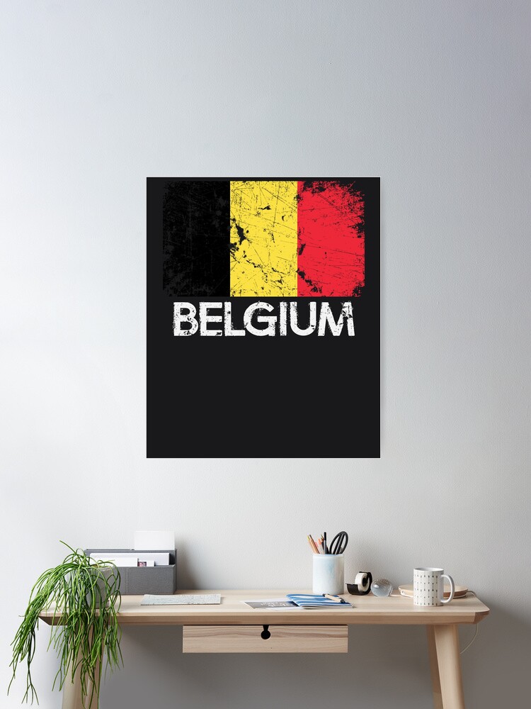 Belgian Flag T-Shirt | Vintage Made In Belgium Gift