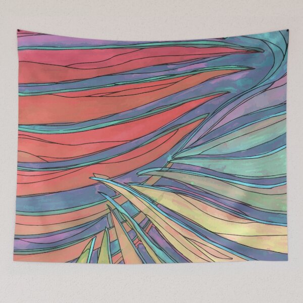 Item preview, Palms in coral tones designed and sold by Carla-S.