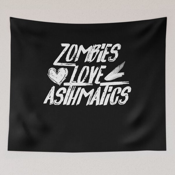 Artikelvorschau, Kinder Asthma Zombies lieben Asthmatiker Asthma Support entworfen und verkauft von shoppzee.