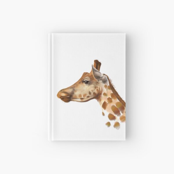 Portrait of a Giraffe Hardcover Journal