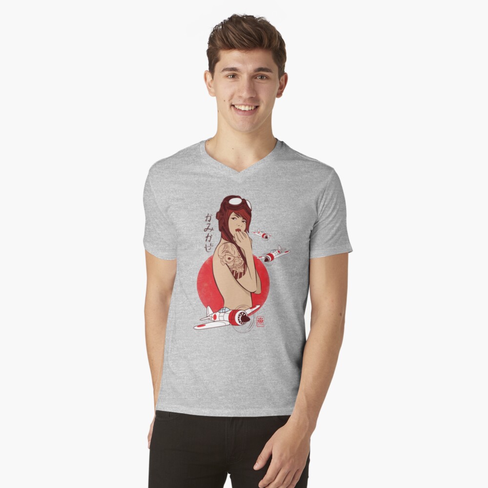 Item preview, V-Neck T-Shirt designed and sold by 180ronin.