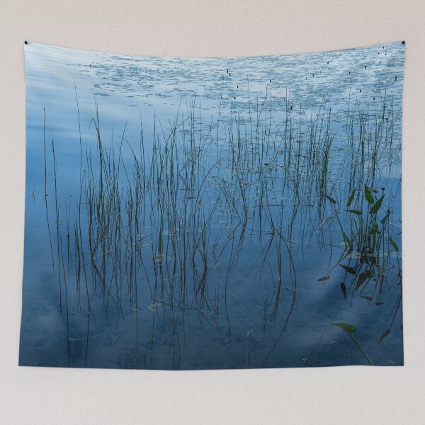Item preview, Green and Blue Serenity - Smooth Wetland Morning designed and sold by Georgia Mizuleva.