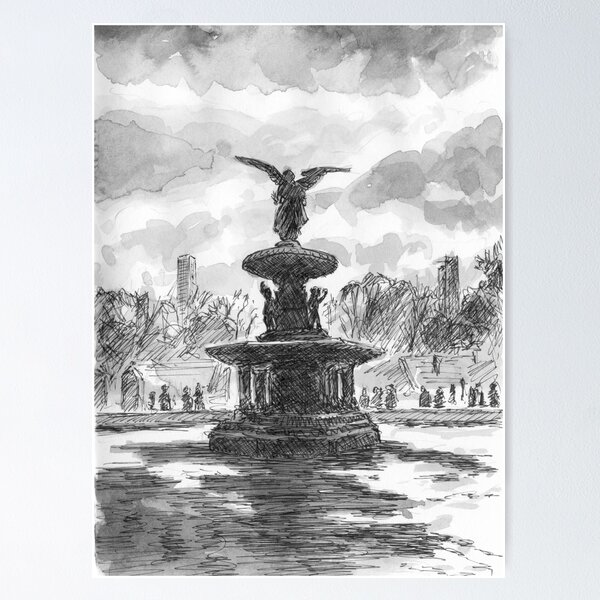 New York City Central Park Bethesda Fountain by Christopher Arndt