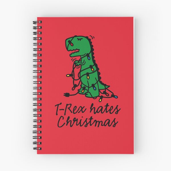 Item preview, T-Rex hates Christmas lights dinosaur funny xmas designed and sold by LaundryFactory.