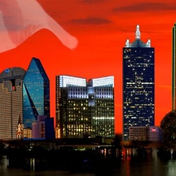 Artwork thumbnail, Dallas Fort Worth Sunrise Skyline by WarrenPHarris