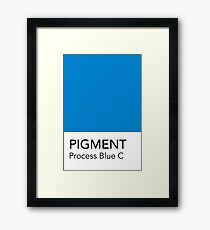 Pantone Process Blue C Framed Print