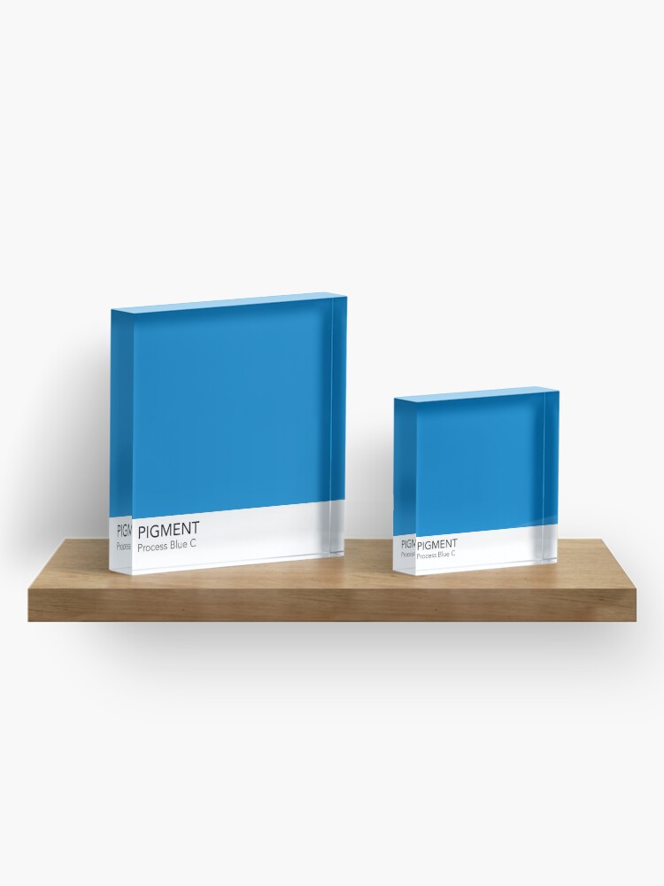 Pantone Process Blue C Acrylic Block for Sale by anniesibon