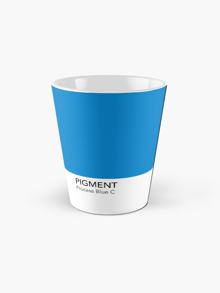 Aperçu 2 sur 4. Mug à café avec l'œuvre Pantone Process Blue C créée et vendue par anniesibon.