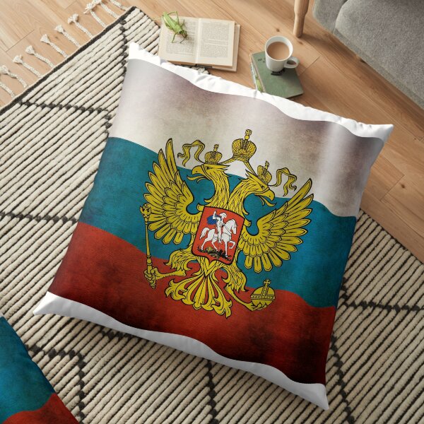 Waving flag of Russia Bodenkissen