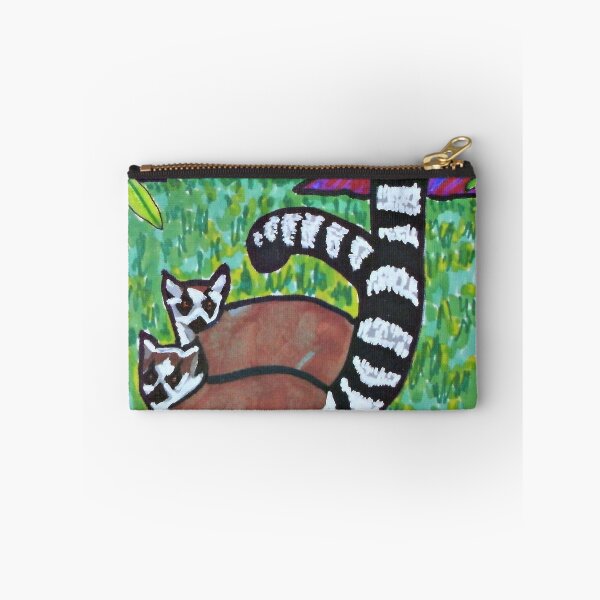Item preview, Ring Tailed Lemurs in meadow designed and sold by George Hutton Hunter.