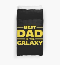 Best Dad in The Galaxy Duvet Cover
