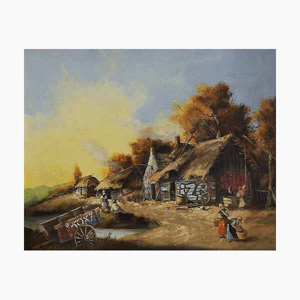 Banksy toxic cottage Photographic Print