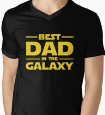 Best Dad in The Galaxy Men's V-Neck T-Shirt