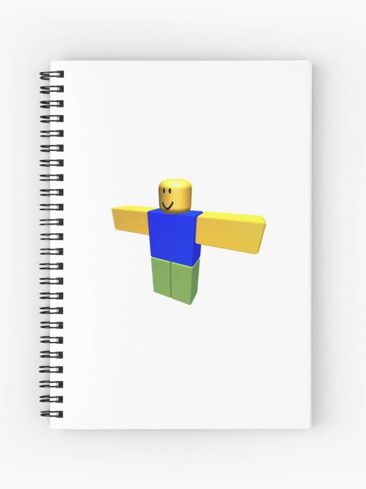 Roblox Noob T Pose Spiral Notebook By Levonsan Redbubble - ceo of roblox tpose