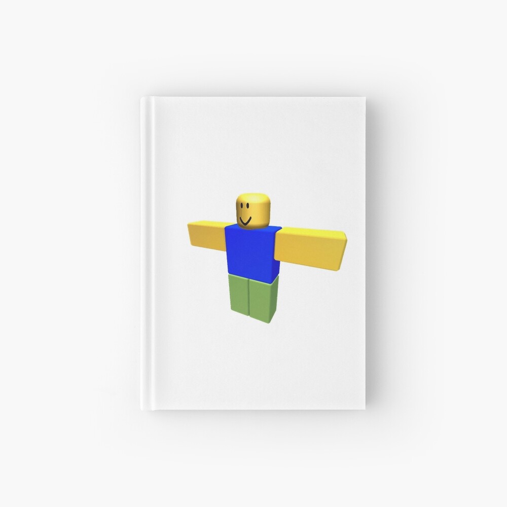 Roblox Noob T Pose Hardcover Journal By Levonsan Redbubble - what on diary of a roblox noob fortnite amazonreviews